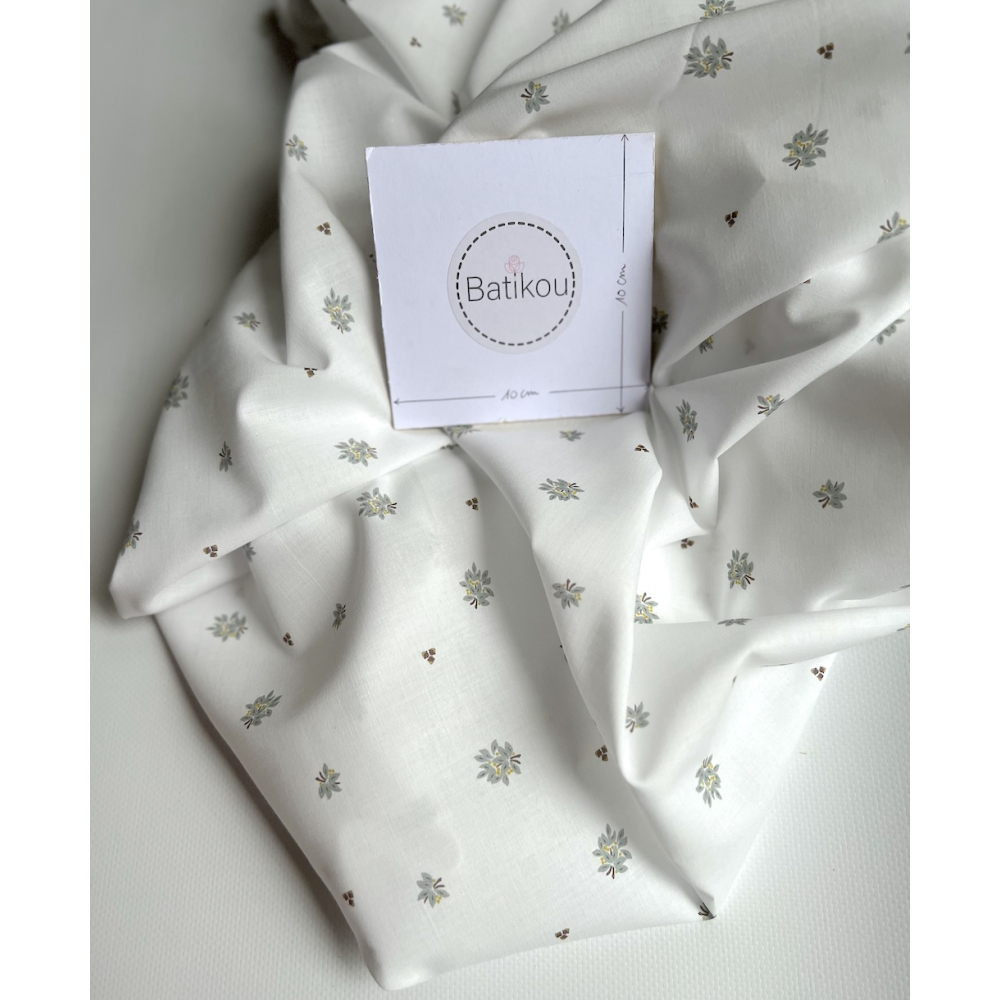 Marcel - Batiste de coton BIO imprimé exclusif Tissus issus de l'agriculture biologique  - 4