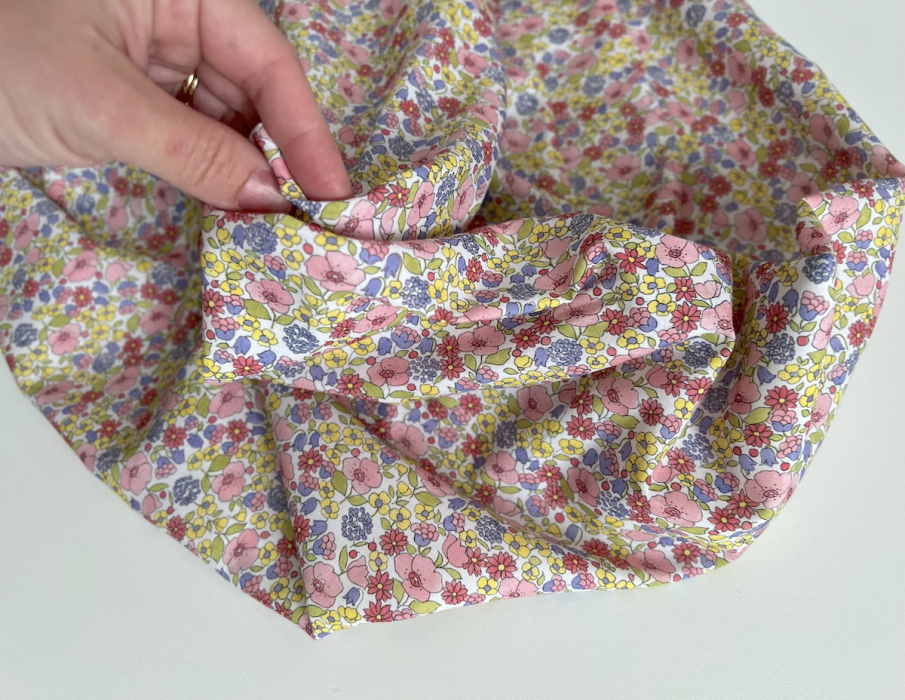 Marthe - Batiste de coton SILKYNE à imprimé fleuri Tissus issus de l'agriculture biologique  - 3