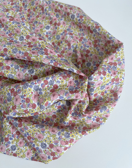 Marthe - Batiste de coton SILKYNE à imprimé fleuri Tissus issus de l'agriculture biologique  - 6