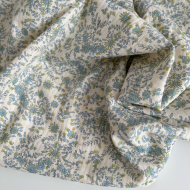 Lucia - Seersucker / Coton gaufré doux motif fleuri Batikou - 1