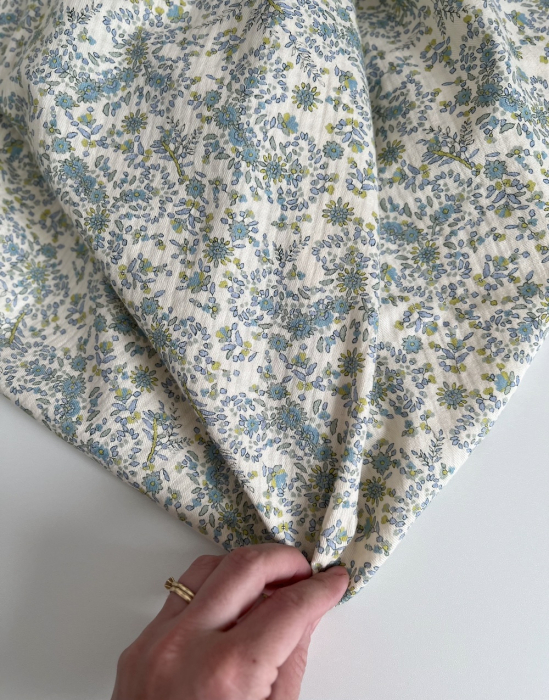 Lucia - Seersucker / Coton gaufré doux motif fleuri Batikou - 6