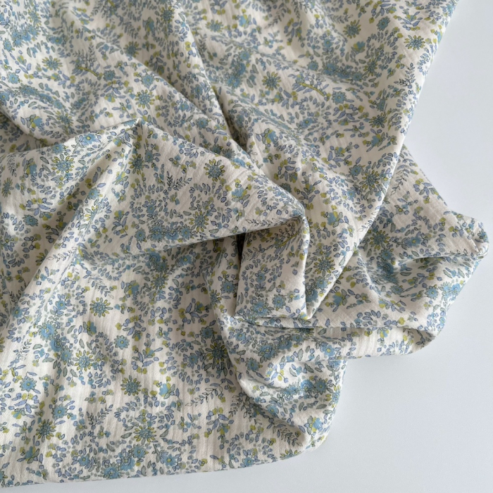 Lucia - Seersucker / Coton gaufré doux motif fleuri Batikou - 8