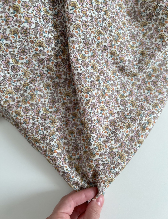 Paisley - Batiste de coton bio SILKYNE à imprimé fleuri Tissus issus de l'agriculture biologique  - 3