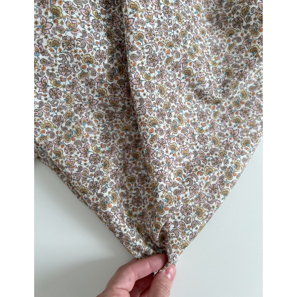 Paisley - Batiste de coton bio SILKYNE à imprimé fleuri Tissus issus de l'agriculture biologique  - 3