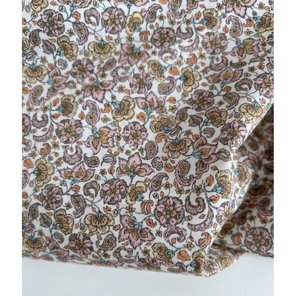 Paisley - Batiste de coton bio SILKYNE à imprimé fleuri Tissus issus de l'agriculture biologique  - 2