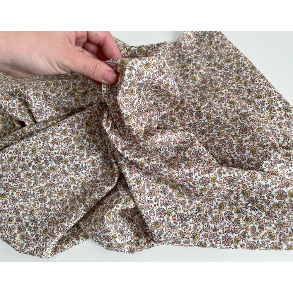 Paisley - Batiste de coton bio SILKYNE à imprimé fleuri Tissus issus de l'agriculture biologique  - 7
