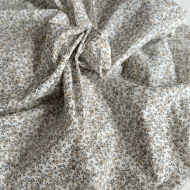 Amandine - Batiste de coton BIO imprimé fleuri