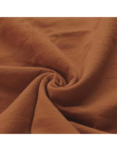 Coton lavé coloris roux