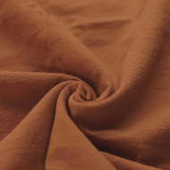 Coton lavé coloris roux