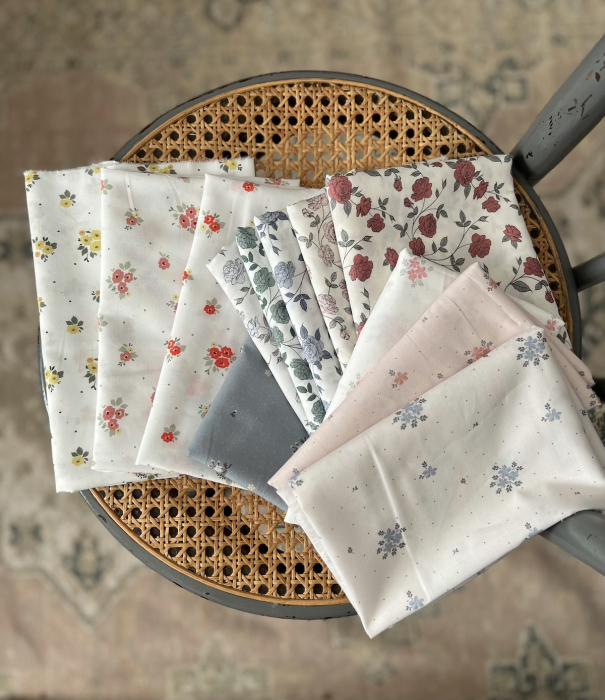 ROZEN - Batiste de coton BIO imprimé exclusif coquelicot / SILKYNE Batikou - 7