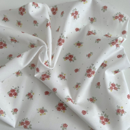 ROZEN - Batiste de coton BIO imprimé exclusif sorbet / SILKYNE Batikou - 1