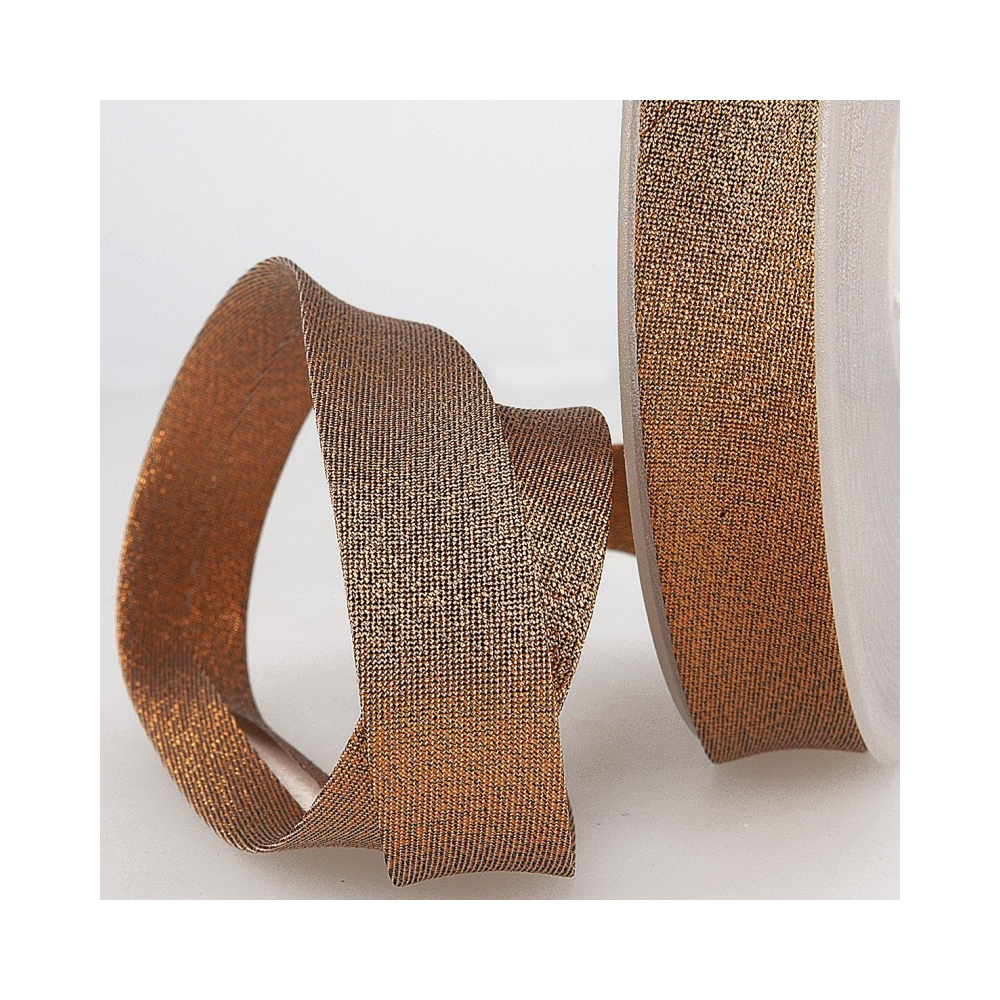 Biais à coudre métallisé uni or argent cuivre