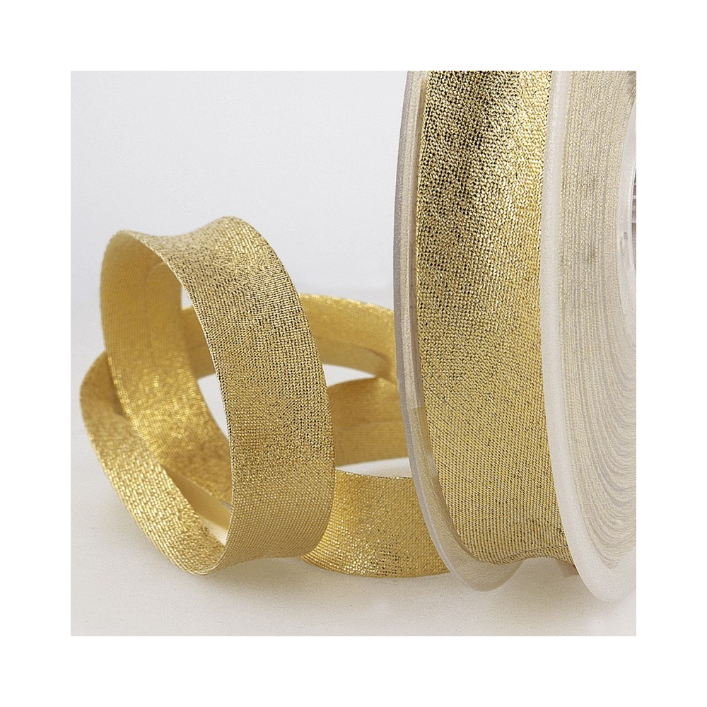 Biais à coudre métallisé uni or argent cuivre