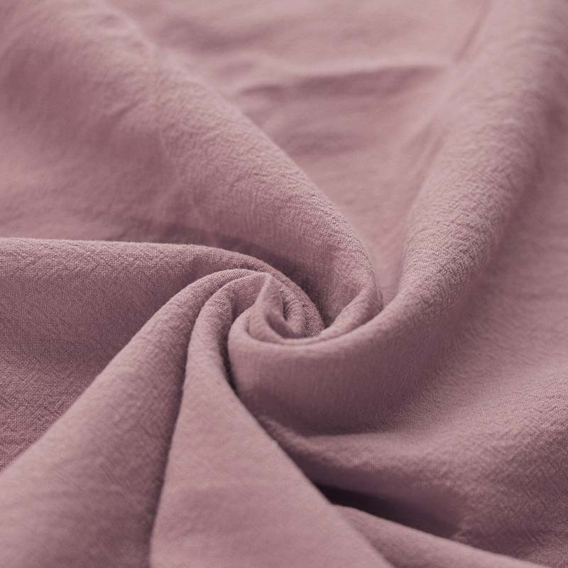 Coton lavé coloris rose ancien