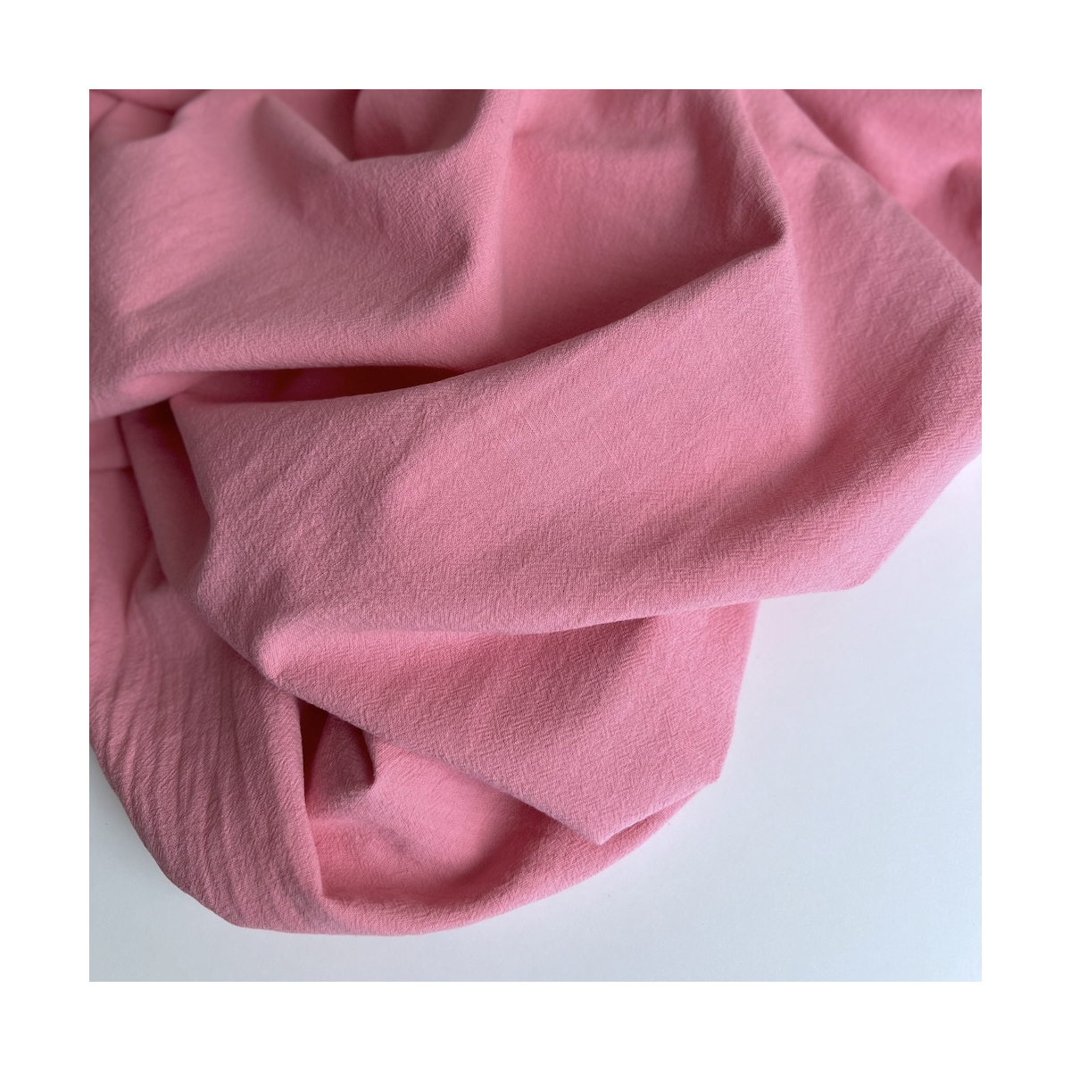 Coton lavé bio coloris vieux sorbet fraise Qualité Oeko-tex - 1 Coton lavé bio coloris vieux sorbet fraise Qualité Oeko-tex - 1