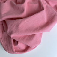 Coton lavé bio coloris vieux sorbet fraise Qualité Oeko-tex - 1