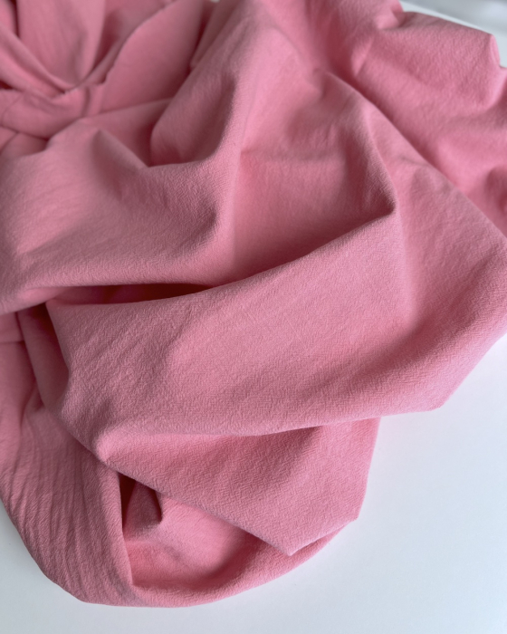 Coton lavé bio coloris vieux sorbet fraise Qualité Oeko-tex - 3