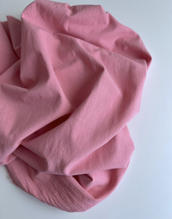 Coton lavé bio coloris vieux sorbet fraise Qualité Oeko-tex - 5