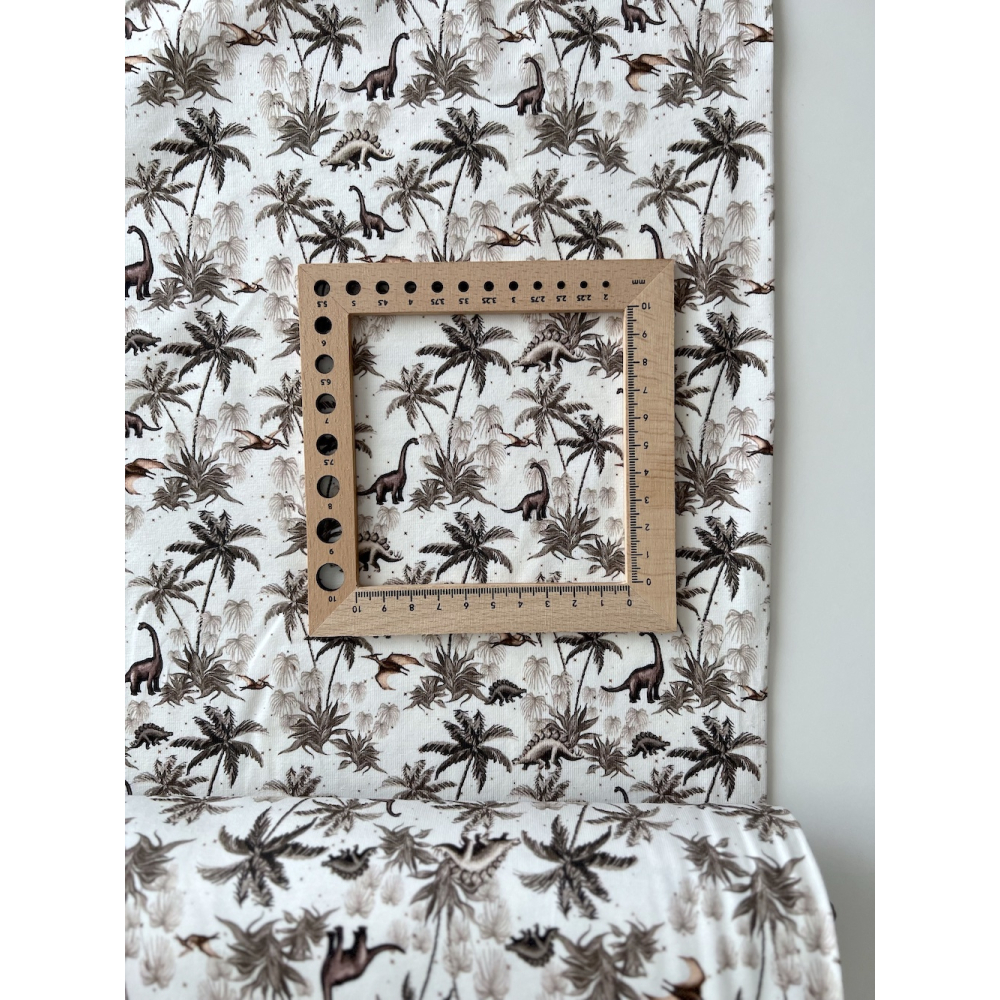 Jersey de coton dinosaures fond blanc cassé Qualité Oeko-tex - 8