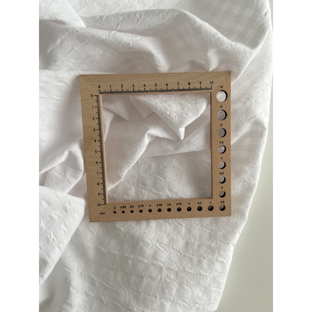 Seersucker / Coton gaufré vichy 6mm blanc / blanc Batikou - 4