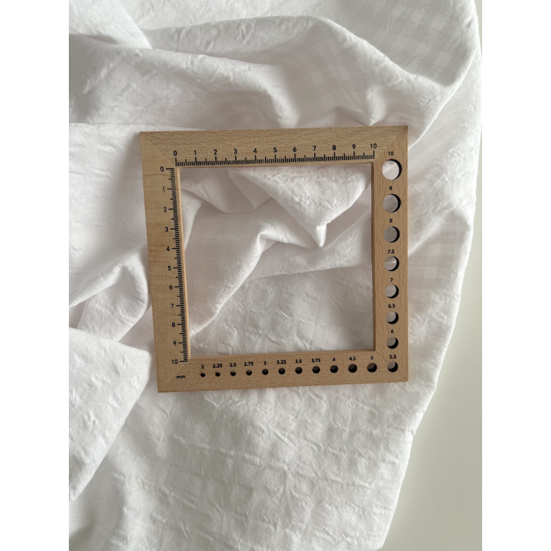 Seersucker / Coton gaufré vichy 6mm blanc / blanc Batikou - 4