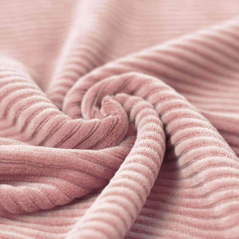 Velours grosses côtes coton coloris rose nude