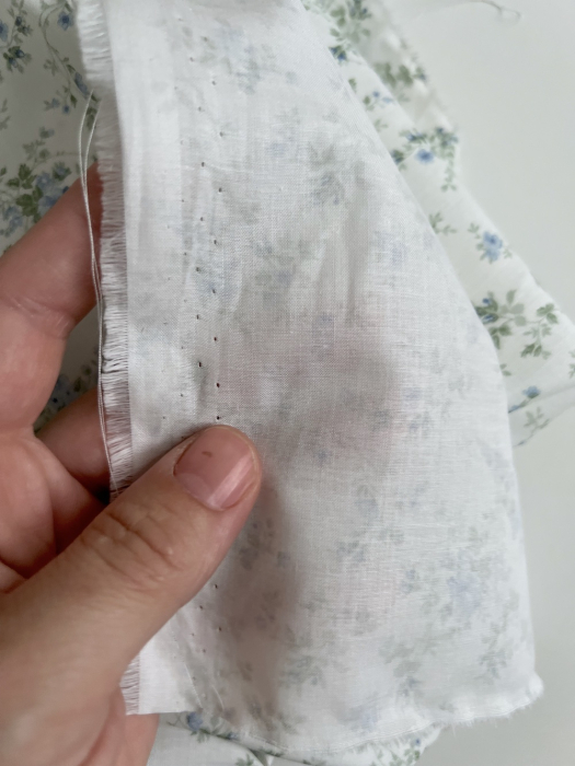 Pippa - Batiste de coton bio SILKYNE à imprimé fleuri bleu/vert Tissus issus de l'agriculture biologique  - 12