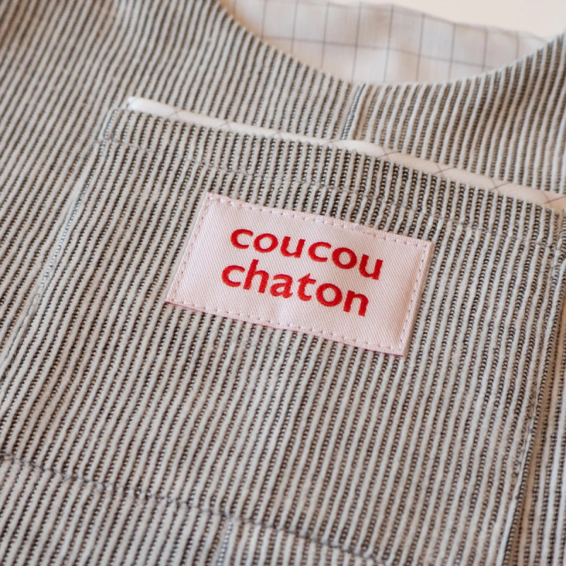 Lot 5 étiquettes tissées ©ikatee - Coucou Chaton -  - 5