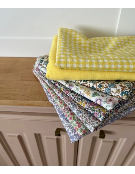 Svetlana - Batiste de coton SILKYNE à imprimé fleuri Tissus issus de l'agriculture biologique  - 3