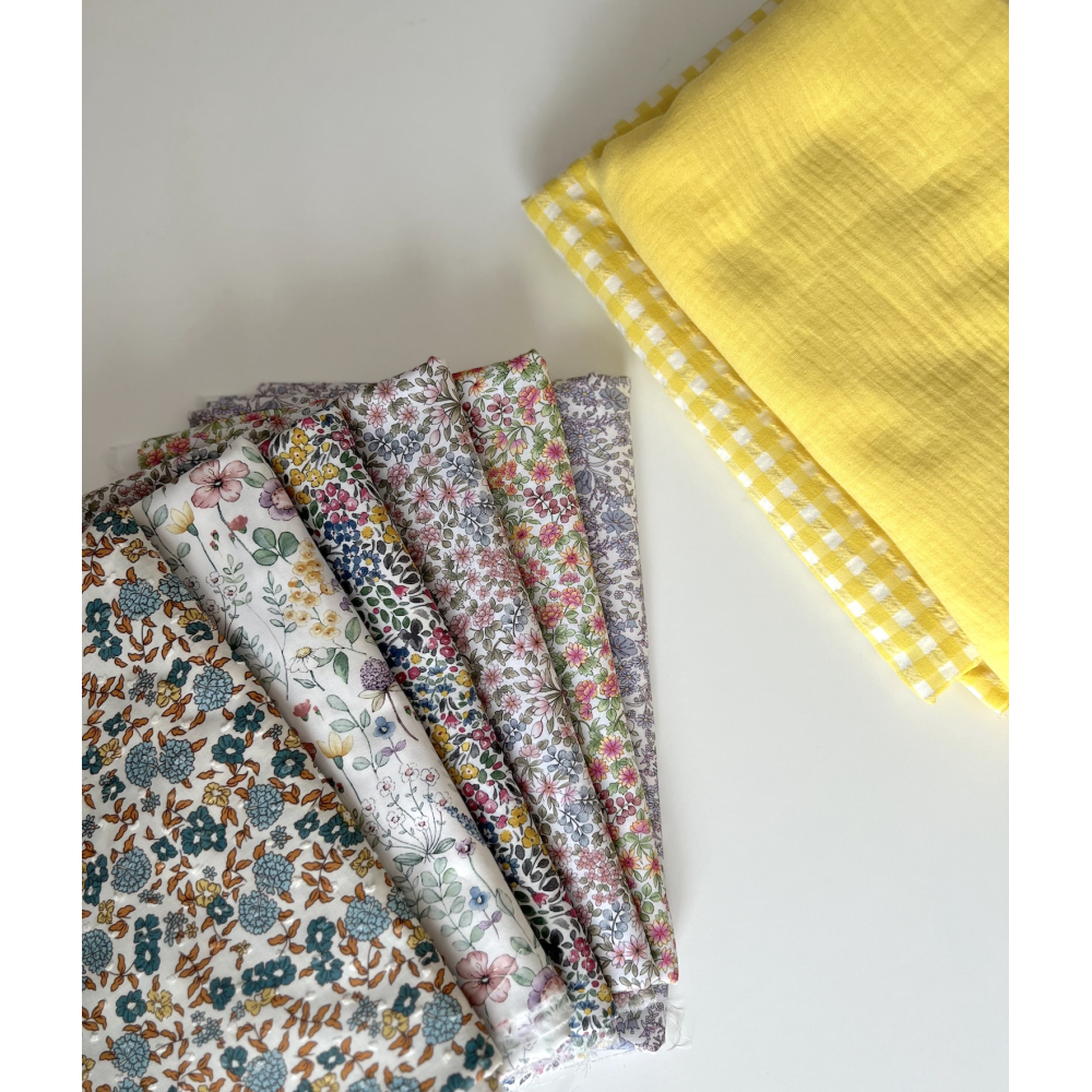 Svetlana - Batiste de coton SILKYNE à imprimé fleuri Tissus issus de l'agriculture biologique  - 4