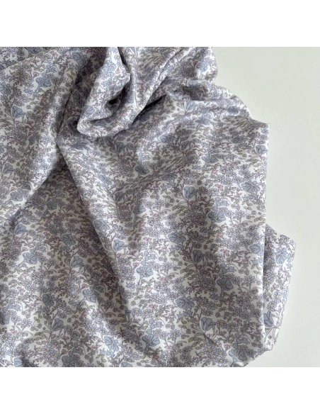 Svetlana - Batiste de coton SILKYNE à imprimé fleuri Tissus issus de l'agriculture biologique  - 1