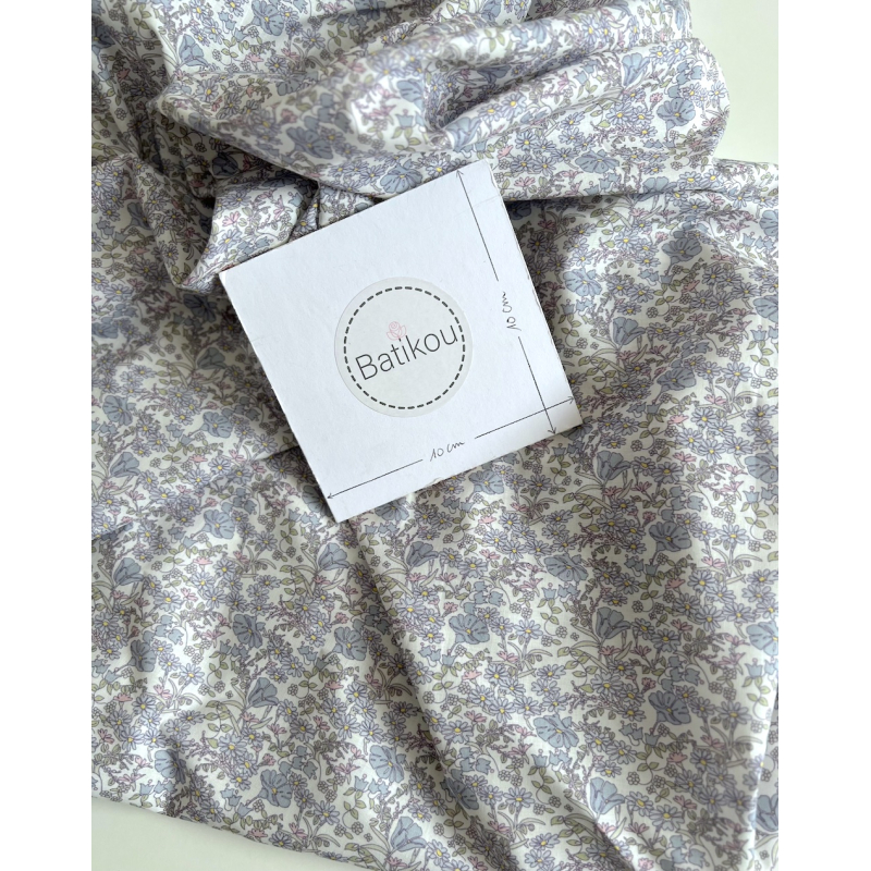 Svetlana - Batiste de coton SILKYNE à imprimé fleuri Tissus issus de l'agriculture biologique  - 5