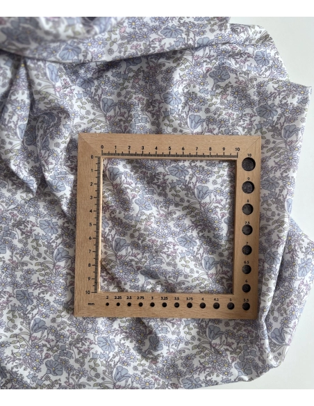 Svetlana - Batiste de coton SILKYNE à imprimé fleuri Tissus issus de l'agriculture biologique  - 6