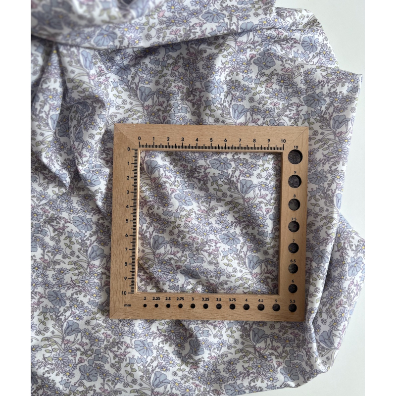 Svetlana - Batiste de coton SILKYNE à imprimé fleuri Tissus issus de l'agriculture biologique  - 6