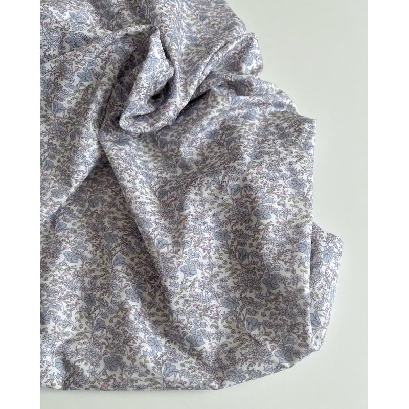 Svetlana - Batiste de coton SILKYNE à imprimé fleuri Tissus issus de l'agriculture biologique  - 8