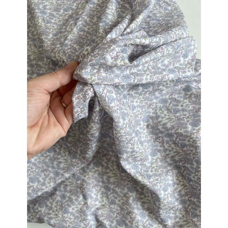 Svetlana - Batiste de coton SILKYNE à imprimé fleuri Tissus issus de l'agriculture biologique  - 2