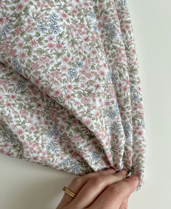 Gloria - Batiste de coton SILKYNE à imprimé fleuri Tissus issus de l'agriculture biologique  - 3