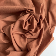 tissu plumetis de coton écureuil burnt Tissu à la coupe mercerie qualité coton enfant femme couture patron