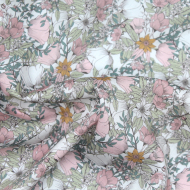 Tissu exclusif Coton motif Lina