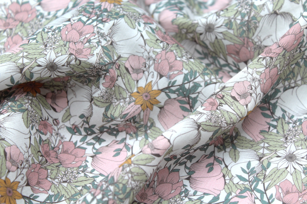 Tissu exclusif Coton motif Lina