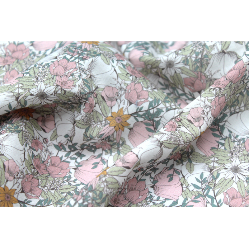 Tissu exclusif Coton motif Lina