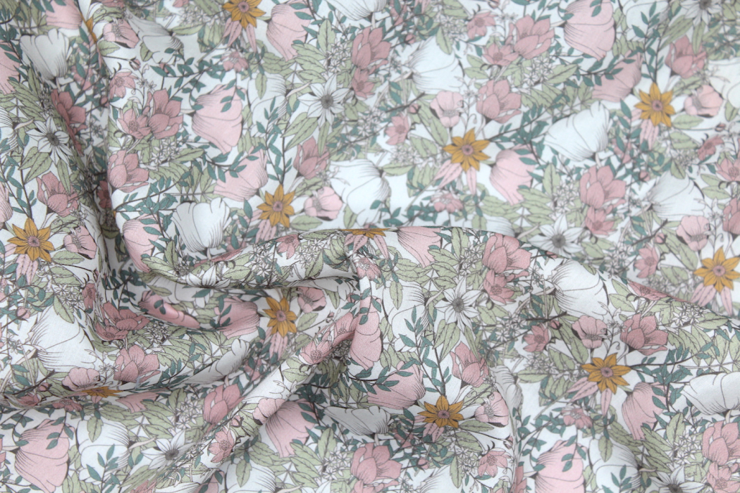 Tissu exclusif Coton motif Lina