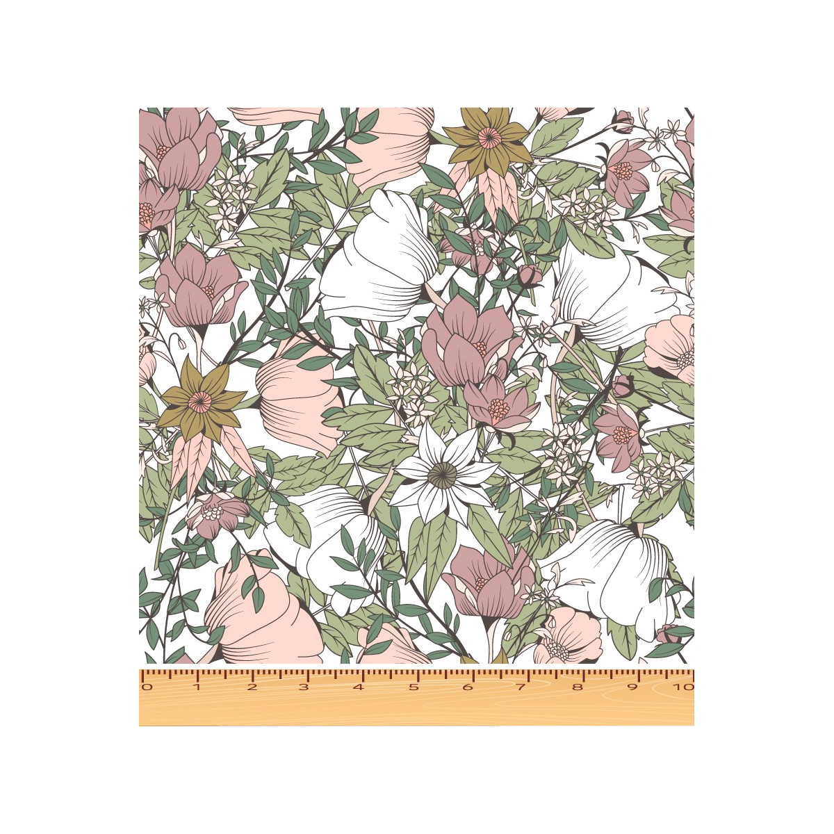 Tissu exclusif Coton motif Lina Tissu exclusif Coton motif Lina
