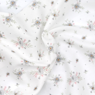 Tissu exclusif cotton motif Josephine gris