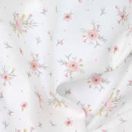 Tissu exclusif cotton motif Josephine rose Tissu exclusif cotton motif Josephine rose