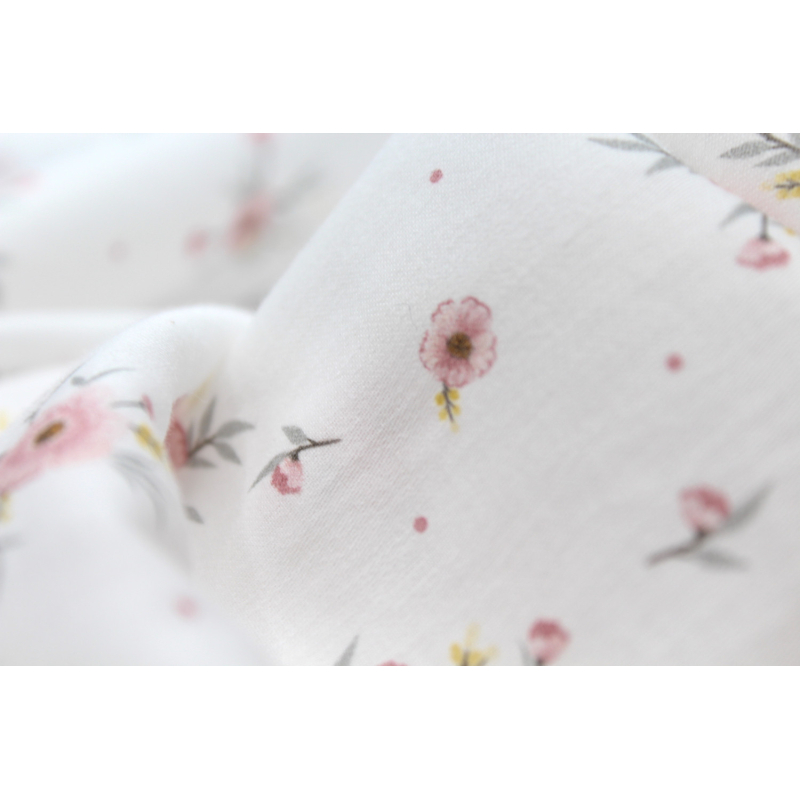 Tissu exclusif cotton motif Josephine rose