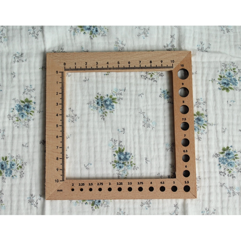 Romance - Double gaze de coton BIO blanc cassé motif exclusif bouquet romantique bleu