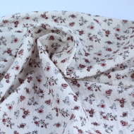 Emma - Double gaze de coton BIO motif exclusif romantique vintage Emma - Double gaze de coton BIO motif exclusif romantique vintage