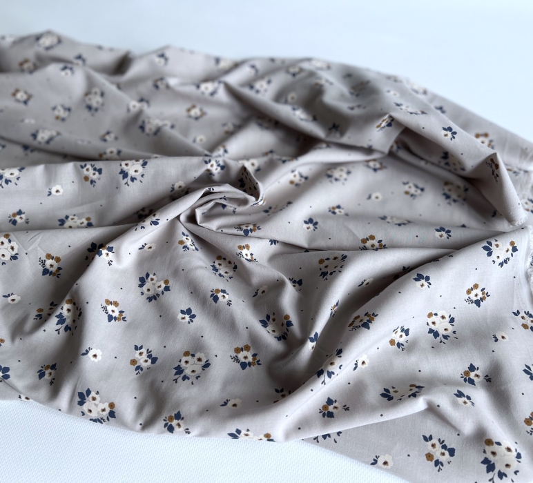 ROZEN - Batiste de coton BIO imprimé exclusif / SILKYNE