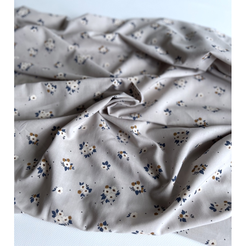 ROZEN - Batiste de coton BIO imprimé exclusif / SILKYNE